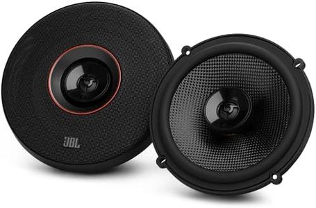 JBL Club 64SQ Gen 3 - Haut Parleur Voiture 16.5 cm de Harman Kardon pour Une Mise à Niveau Ultime de la Enceinte Voiture : 225W Max, Woofers en Fibre de Carbone & Incroyable Aimant en Ferrite Y40