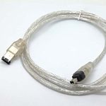 Pingsx Fire Wire Lead 5 Feet 1.5M IEEE 1394 FireWire iLink DV Cable 6 Pin to 4 Pin Cord