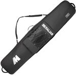 MERALIAN Snowboard Bag for Air Travel,Padded Snowboard Bag Fit Board,Boots, Jacket, Pants, Helmet and Gear,Available Length in 155cm 165cm. (Blk/BLK, 155CM)