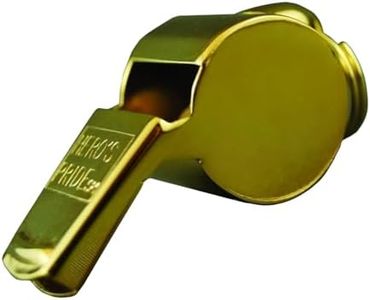 Hero's Pride Standard Issue Whistle - 90 to 100 Decibles - Professional Use, Gold Plating, Sports, Police, Sheriff, CHP, Law Enforcement, Security - 3 Pack