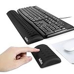 Aelfox Memory Foam Keyboard Wrist Rest&Mouse Pad Wrist Support, Ergonomic Design for Office, Home Office, Laptop, Desktop Computer, Gaming Keyboard