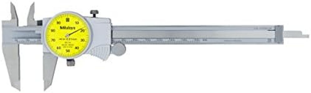 Mitutoyo 505-732 Dial Caliper, 1 mm per Rev, 0-150 mm Range, 0.01 mm Accuracy, 11 Inches & Above