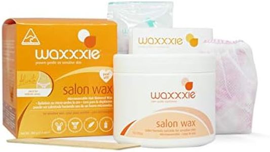 Waxxxie Salon Wax 200ml Microwaveable Professional Peel Off Hair Removal Wax for Home Use with Salon-Quality Results