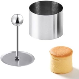 Circle Cake Pop Mold Set with Pusher & Tray -Metal Baking Cutter Maker Kit - Easy Use for Home Baking, Birthday Wedding Parties