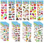 30 Sheets Puffy Stickers for Kids Children 3D Stickers for Party Bag Fillers Rewarding Gifts Scrapbooking (Random Styles)