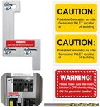 LATING Generator Interlock for ITE, Gould, Siemens, Murray 150 or 200 Amp Panels with 1 1/4 Inches Spacing, Brushed Nickel