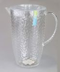 "Bello" Clear Plastic Pitcher with Lid Great for Outdoor Dining, Picnics & BBQ's