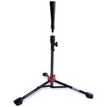 PowerNet Corbin Carroll Baseball Softball Batting Tee | Hitting Drill Coaching Aid | Adjustable Height 27.5" - 44" | Portable Collapsible | Rubber Top | Extra Wide Base (Deluxe Tee | 2.5 Pounds)