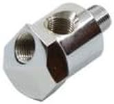 Chrome Oil Pressure Gauge Fitting f