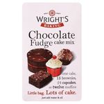 Wright's | Baking Chocolate Fudge Cake Mix 500G | A rich Chocolate Fudge cake mix with a melting chocolate crumb | Use to bake light & moist cakes, brownies, muffins or cupcakes