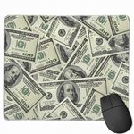 Mouse Pad 100 Dollar Money Non-Slip Rubber Gaming Mouse Mat Rectangle Mousepad for Computers Laptop