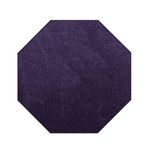 Furnish my Place Modern Plush Solid Color Rug - Purple, 3' Octagon, Pet and Kids Friendly Rug. Made in USA, Area Rugs Great for Kids, Pets, Event, Wedding, Living Room