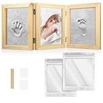 Navaris Baby Handprint and Footprint Kit - Set with Frame and Clay for Casting Babies Hand and Foot Prints - Ideal for Newborn Boys and Girls