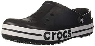 crocs unisex-adult Bayaband Clog BLACK/WHITE Clog - 9 UK Men/ 10 UK Women (M10W12) (205089-066)