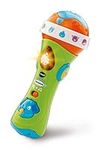 VTech Sing Along Microphone for Kids | Toddler Toy Microphone with Amplified Voice Effect and Animal Sounds | Educational Toys for Boys & Girls 1, 2, 3+ Year Olds, 78763, English Version