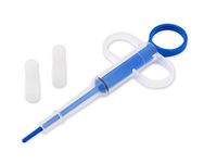 DS. DISTINCTIVE STYLE Pill Popper for Cats with Soft Tips Pet Pill Feeder Saving You from Being Bitten Medicine Feeding Dispenser Tool for Puppies (Blue)