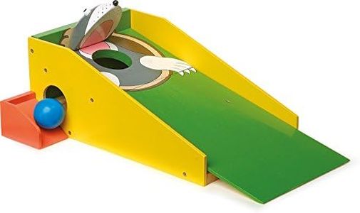 Legler small foot 8177 Mini golf molehill in legno colorato, con due mazze e quattro palline colorate, dai 5 anni in poi
