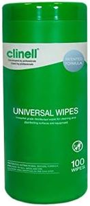 Clinell Universal Sanitising Wipes - Disinfectant Wipes - 8 Tub of 100 Wipes, 8 Tub of 100 Wipes 8 count, Pack of 8