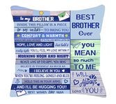 Brother Gift Ideas Gift for Brother Double-sided Cushion Cover Throw Pillow Cover for Brother from Sister Brother Birthday Gift Thanksgiving (BROTHER)