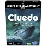 Cluedo Sabotage on the High Seas, Escape Room, Cooperative Family & Mystery Games for 1 to 6 Players, for Boys and Girls 10+ Years Old, Hasbro Gaming, for Kids