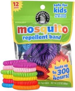 Grandpa Gus's Mosquito Repellent Wearable Bracelet Bands, 12 Pack