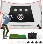 Golf Net: 10x7ft Heavy Duty Golf Pr