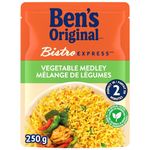 BEN'S ORIGINAL BISTRO EXPRESS Vegetable Medley Long Grain Rice Side Dish, 250g Pouch