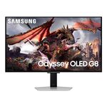 Samsung 32 Inch G8 OLED Silver G-Sync Compatible Gaming Monitor with 240 Hz Refresh Rate, 0.03 ms, AI Powered Gaming Hub- (LS32DG802SNXZA) [Canada Version] (2024)