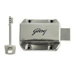 Godrej Supernova Pin Cylinder Wardrobe Lock, Steel Nickel Plated Lock for Home & Office Cabinets & Wooden Furniture (Silver, Pack of 1)