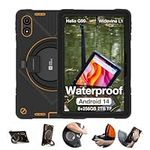 AGM Rugged Tablet, 11" Android Tablet 4G LTE Dual SIM with MTK G99, 16GB RAM 256GB ROM 2TB TF, 90Hz FHD IPS Touchscreen 18H Battery, 50MP+8MP, GPS, IP68/IP69K, Drop-Proof w/Strap & Case for Outdoors