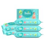 Pampers Baby Aloe Wipes with Lid, 432 Wipes (72 x Pack of 6)