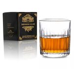 Old Fashioned Whisky Glass, 330 ml No-Lead Whiskey Tumbler with Gift Box for Drinking Scotch Whiskey, Bourbon and Vodka Drinks, Perfect for Parties, Bars, Restaurants and Families etc - 1 Piece