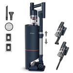 Ultenic FS1 Cordless Vacuum Cleaner with Self-Empty Station, Powerful 35000pa, Max 60mins Runtime, Lightweight Flexible Stick Hoover with Detachable Battery,5-Cone Filter for All Floor Carpet Pet Hair