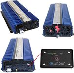 AIMS Power 2000 Watt / 4000 Watt Peak Pure Sine Power Inverter 12 Volt DC to 120 Volt AC ETL Listed with Remote