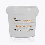 Girtech FireCast Castable Refractory Cement 3110F Degree Fahrenheit 23 Lbs High Temperature Heat Resistant Fireproof Mortar Build Repair Pizza Oven Fire Places Forge Kiln Stove