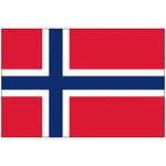 SHATCHI Norway Norwegian National Football Fans Supporters Premium Eyelets 5 x 3ft Flag Norge 150cm x 90 cm, Polyester