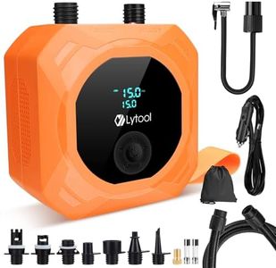 50 PSI Elektrische SUP Pumpe, Lytool Hochdruck Elektrische SUP Luftpumpe, Auto-Off für Aufblasbare Stand Up Paddle Boards, Boote, Kajak, Kitesurf (12V KFZ-Anschluss ohne Akku)
