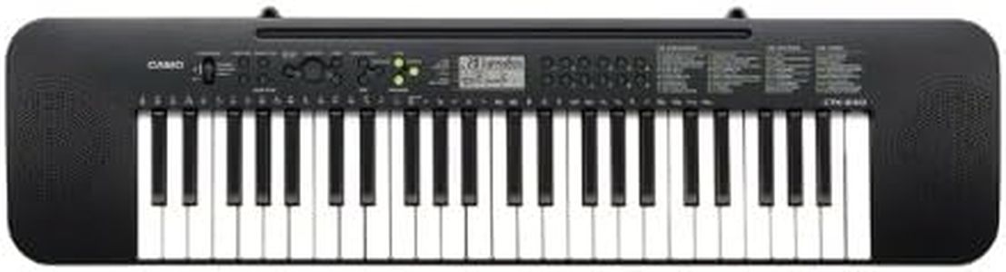 Casio CTK-240AD 49 Full-Size Keys Keyboard with AC Adapter, black