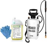 RootBlast 360g/L Glyphosate - 1L Weedkiller With Integral Measuring Device - JCB 5L Pump Sprayer - Includes Pair of Gloves - 1L Makes Up to 50L Of Ready to Use Product