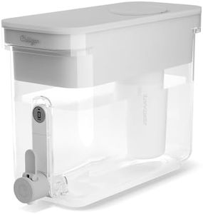 Culligan with ZeroWater Technology 32-Cup Water Filter Dispenser – Includes 5-Stage Advanced Water Filter, Certified to Reduce Lead, Total PFAS (Forever Chemicals), Mercury, Fluoride, and Chlorine