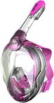 SEAC Magica Junior, Full Face Snorkeling Mask for Children 6+, Tested and Patented, Pink