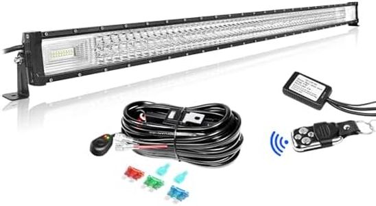 Willpower Barre LED 132cm 52'' 675W con Câblage Stroboscope Rampe LED Étanche Bar a LED 12V 24V Projecteur LED Longue Portée Feux Phare de Travail LED pour 4x4 Voiture Camion Tracteur Quad Bateau