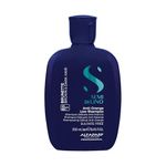 Alfaparf Milano Semi Di Lino Brunette Anti-Orange Low Shampoo for Brown, Chestnut and Dark Hair - Sulfate Free Blue Shampoo - Removes Unwanted Orange and Brassy Tones, Floral, Semi Di Lino- 8.45 Fl Oz