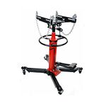 INTBUYING Transmission Jack Hydraulic Telescoping Transmission Jack 1300LB Capacity Floor Jack 2 Stage with 360°Swivel Wheels Foot Pedal and 1 Pump for Car Lift (Red)