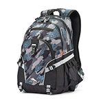 High Sierra Loop Backpack, Graffiti/Black/Ash, 19 x 13.5 x 8.5-Inch