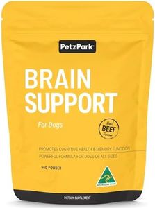 Petz Park Brain Support for Dogs - Promotes Dog Brain Health, Mental Support for Old Dogs, Supplement for Dogs with Cognitive Difficulties - Made in Australia - 90g