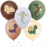 Mythical Dragon Adventure: 10 Pcs Latex Balloons for Fantasy Celebrations