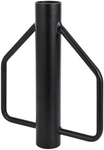 T Post Driver with Handles 12 LB Metal Fence Post Driver for U Fence Post Wooden Post Chainlink Fence,Heavy Duty Hand Post Pounder (Black, 12 LB)