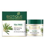 Biotique Tea Tree Skin Clearing Clay Mask for Normal to Oily Skin, 70g