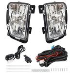 labwork Fog Lights Replacement for 2013-2018 Ram 1500 Pickup 1 Pair Driver and Passenger Side Bumper Driving Lamps 68104821AC 68104820AC